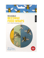 Reusable Beeswax Food Wraps (set of 3)