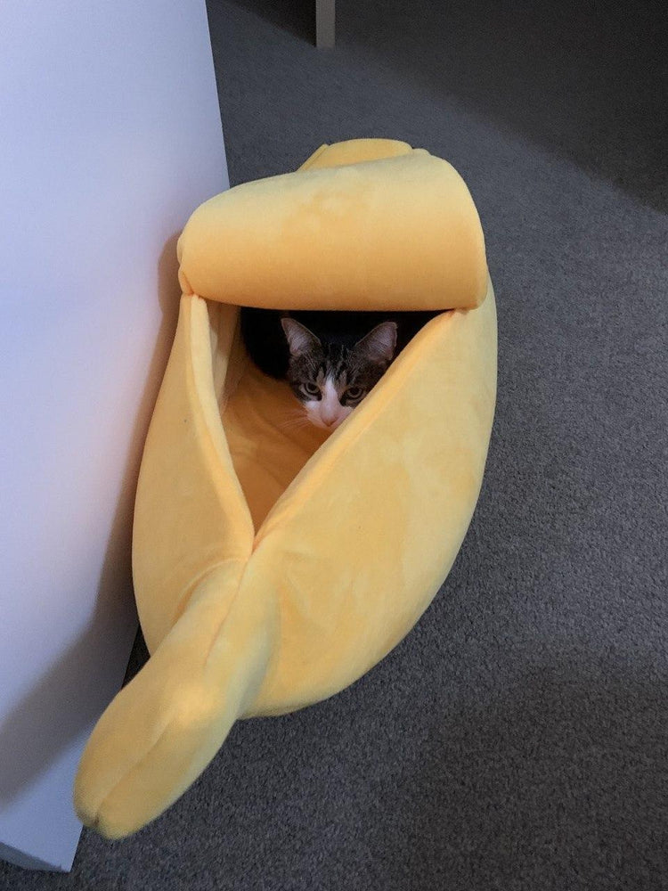 Banana Pet Bed with Peelable Cover - for cats and dogs (L & XL)