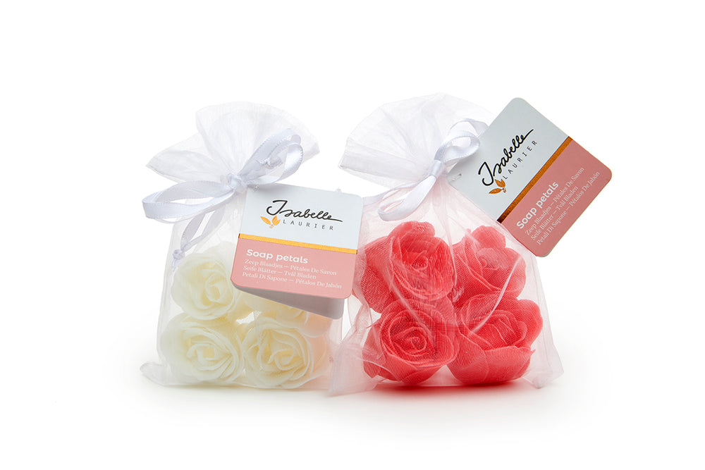 Isabelle Laurier - Confetti Rose Shaped Soap in Organza Bag (Paraben Free) - 4pcs