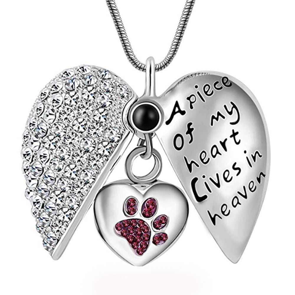 Pendant Necklace & Pet Memorial Urn (for ashes) - Keepsake Jewellery