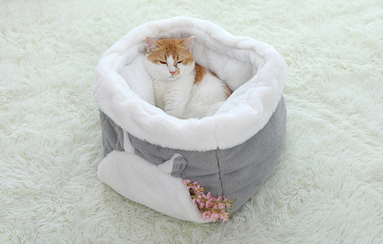Cushy Drawstring Sack Bed for Pets