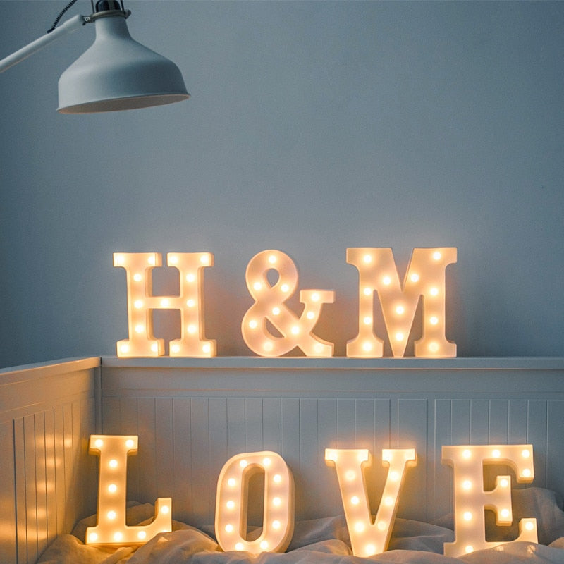 Nursery Letters with LED lights