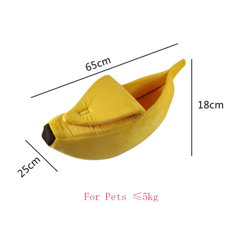 Banana Pet Bed with Peelable Cover - for cats and dogs (L & XL)