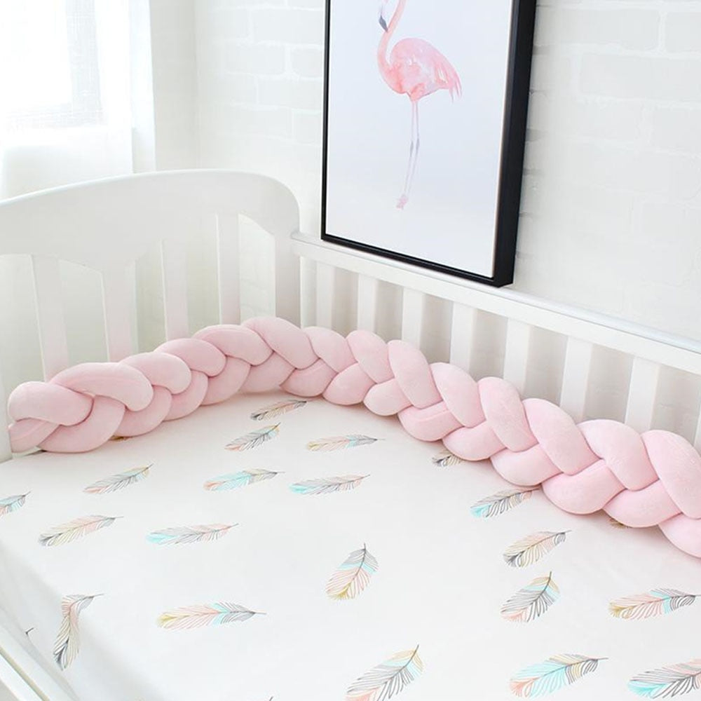 Baby Crib Bumper - Handmade Knotted (Nordic style) avail. 1m, 2m or 3m