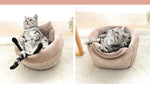 3-in-1 Pet Bed for Cats & Dogs - Soft Foldable Pet Sofa, Honey Jar & Cave